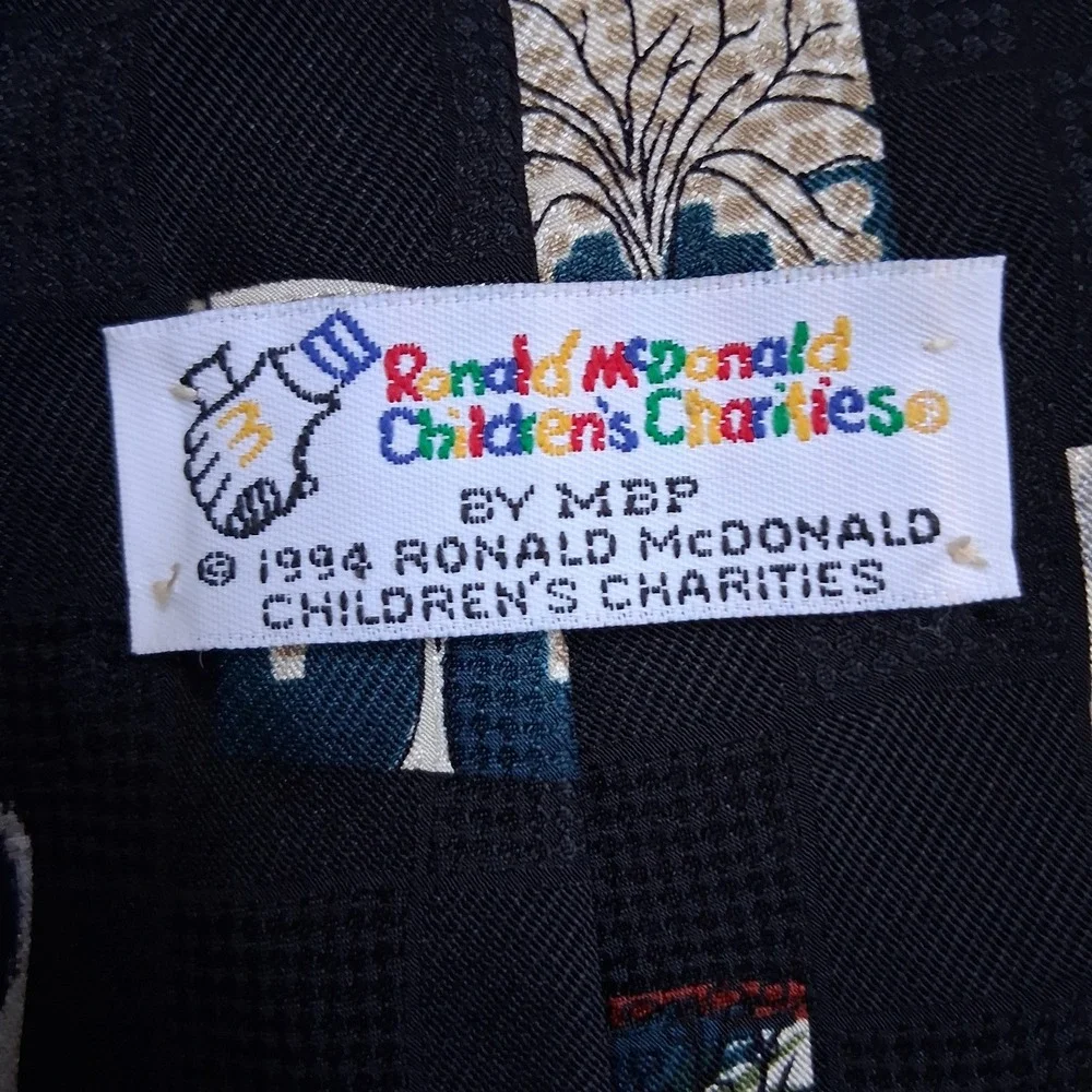 Vintage Lot Of 2 Ronald McDonalds Children's Charities by MBP Neck Tie Made USA